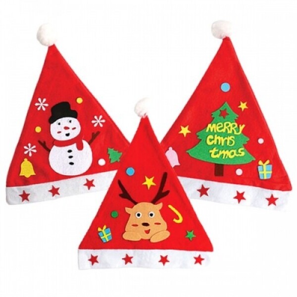 DIY 크리스마스 펠트 모자 (3종 택1)