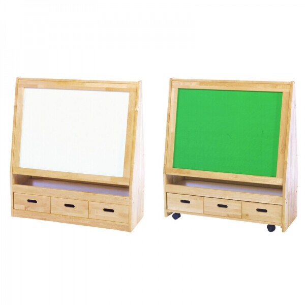 [수납·정리 필수템 기획전][본사] 시내그린 자작나무 서랍칠판 s143, 900*350*1000mm