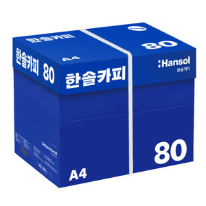 [무료배송] 한솔 A4 복사용지(A4용지) 80g 2500매 1BOX
