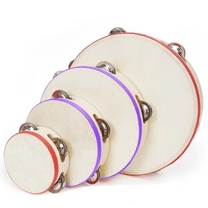 라인 가죽 탬버린 (사이즈선택)