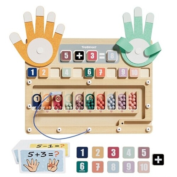 [활동영역별 기획전Ⅰ- 정적 영역] [탑브라이트] 핑거앤비즈 숫자학습놀이