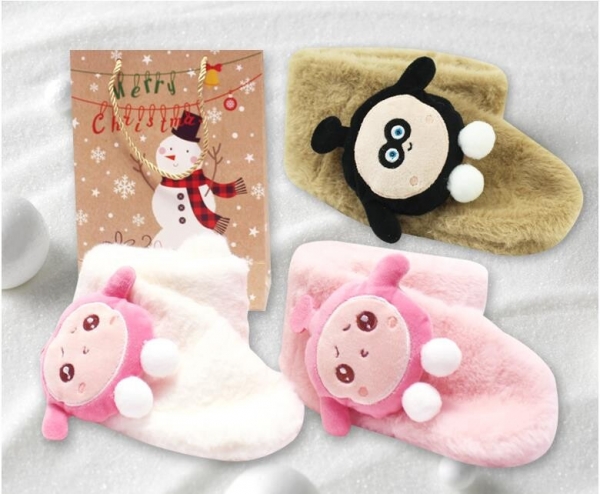 [선물추천] 보들보들 귀요미 목도리 핑크 화이트 브라운