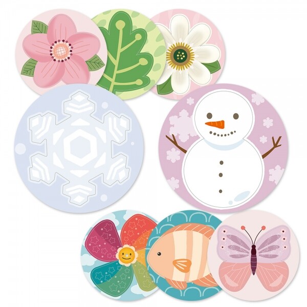 아티바바 모양 스핀아트 리필지 8종 택1