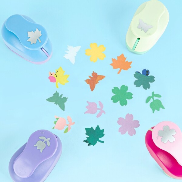 모양펀치(중) 4종세트(1333set)→(튤립+꽃잎+나뭇잎+나비) (단품 선택 가능)