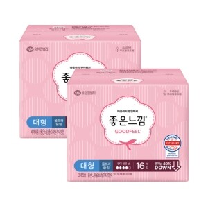 [좋은느낌] 오리지널 뉴 울트라 날개 생리대 소/중/대