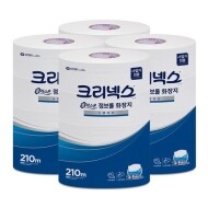 [신상품 특가전] 유한킴벌리 크리넥스 플러스온 점보롤 화장지 스탠다드 210m 16롤 1박스