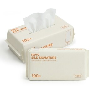 일회용 페이스 타올 세안 티슈 타월 수건 100매x3팩