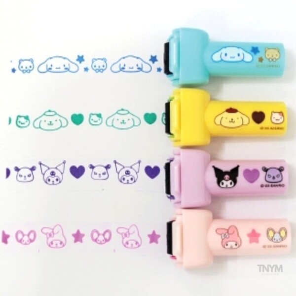 산리오 캐릭터즈 롤러 스탬프 2종