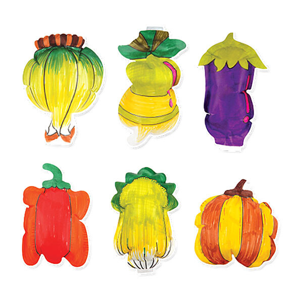 싱싱한 채소 만들기 색칠풍선 12입