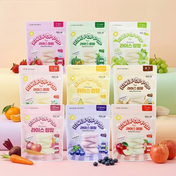아가애 라이스팝팝 9종 (옵션 선택)