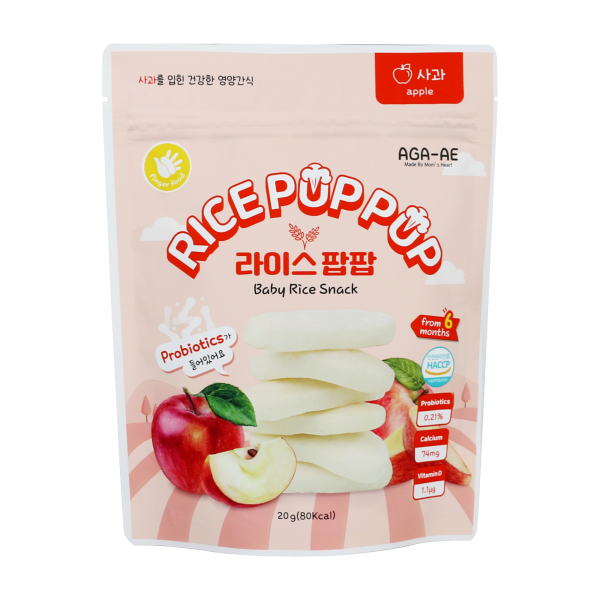 아가애 라이스팝팝 사과 10개 세트