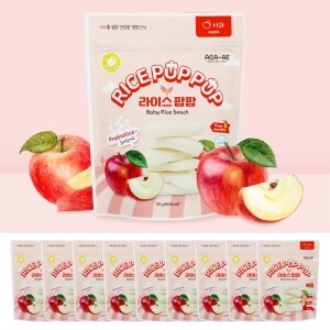 아가애 라이스팝팝 사과 10개 세트