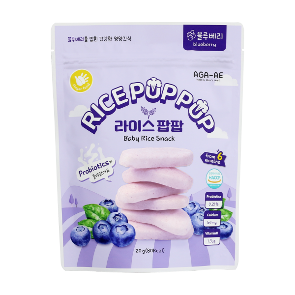 아가애 라이스팝팝 블루베리 10개 세트