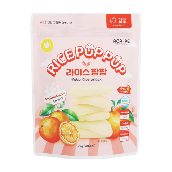 아가애 라이스팝팝 감귤 10개 세트