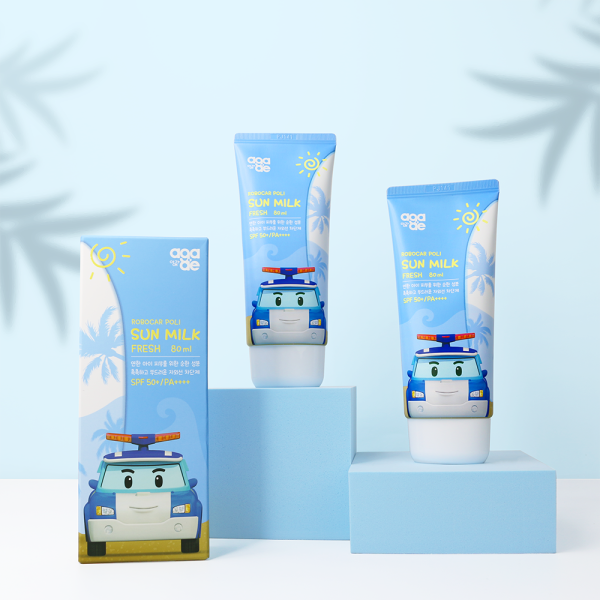 아가애 로보카 폴리 썬밀크 프레쉬 80ml 키즈 선크림