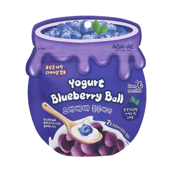 아가애 요거베베 요거트볼 요거트과자 블루베리 10개 세트