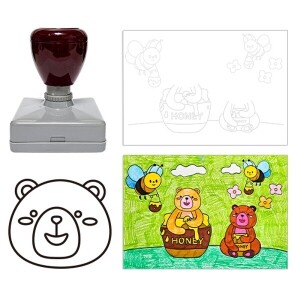 [만들기대장]곰 도장그림