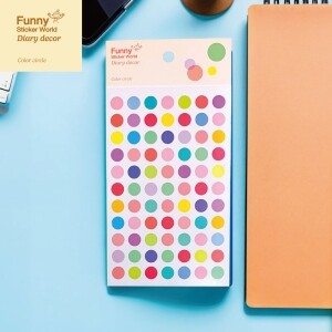 [활동영역별 기획전Ⅰ- 정적 영역] 퍼니스티커 T918P 작은원 PVC 다이어리데코 스티커