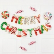 은박풍선세트 MERRY CHRISTMAS 진저브레드